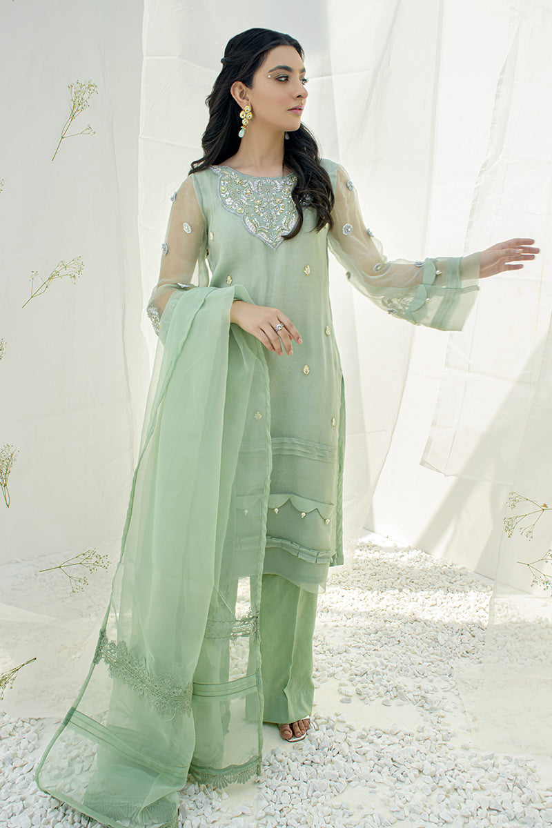 Fatima Khan | Luxury Pret 24 | MENTHE MINT by Fatima Khan - Designer Dress - Type: Luxury - Available at Libayah - 100% Original