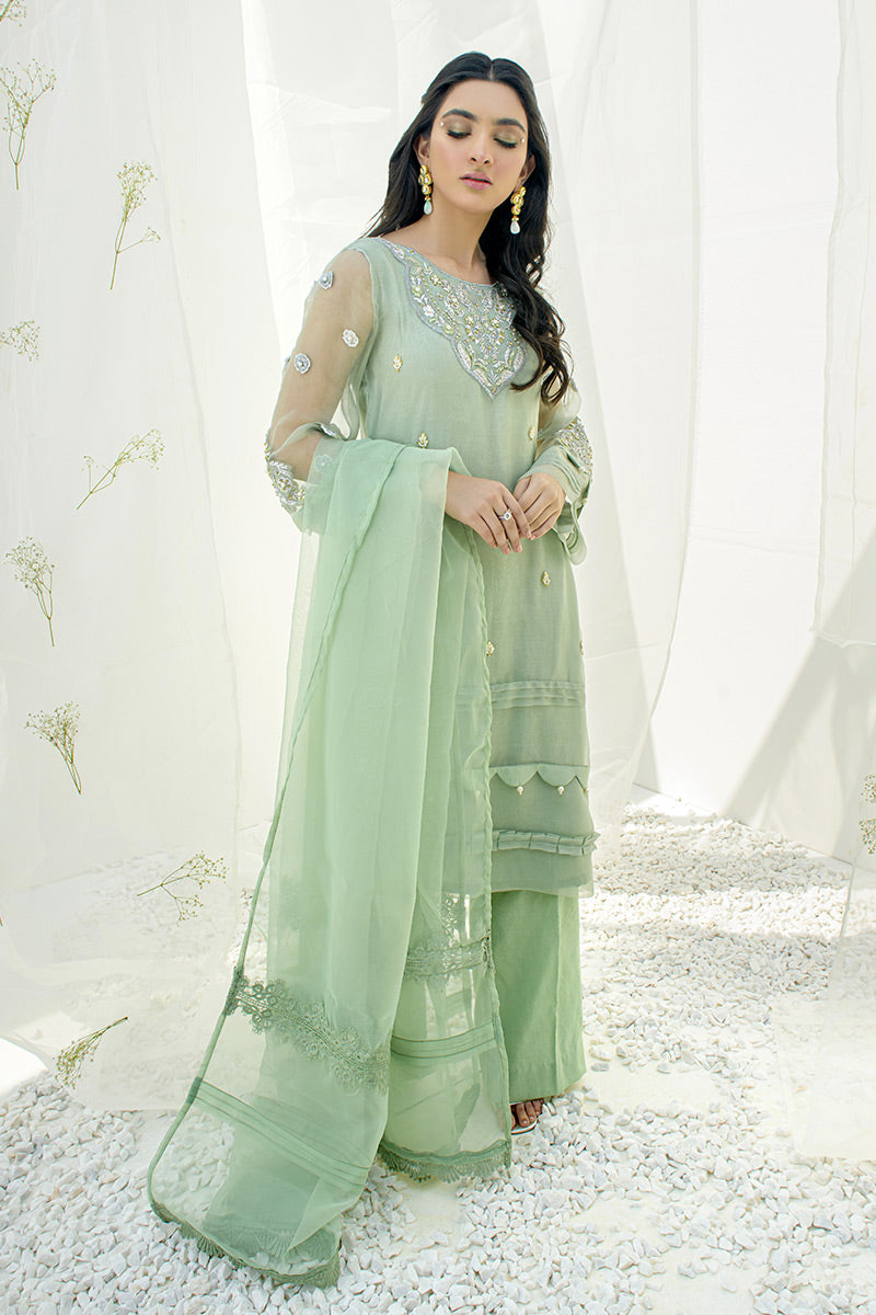 Fatima Khan | Luxury Pret 24 | MENTHE MINT by Fatima Khan - Designer Dress - Type: Luxury - Available at Libayah - 100% Original