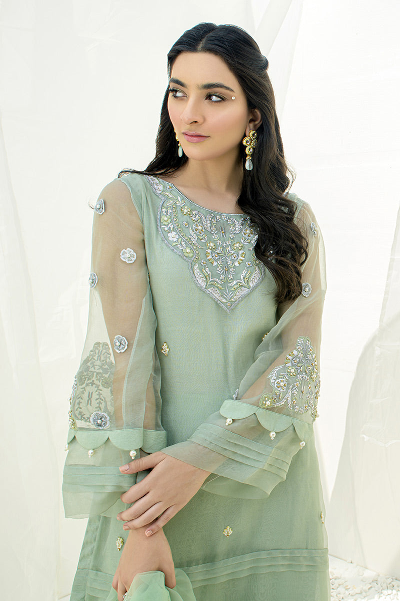 Fatima Khan | Luxury Pret 24 | MENTHE MINT by Fatima Khan - Designer Dress - Type: Luxury - Available at Libayah - 100% Original