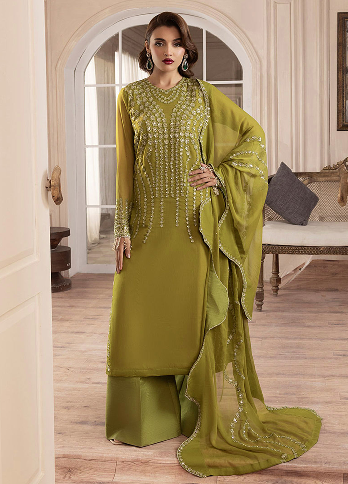 Sahane | Elyssa Festive Chiffon | CT-19001 Eve - ELYSSA by Sahane - Designer Dress - Type: Ladies Clothes - Available at Libayah - 100% Original