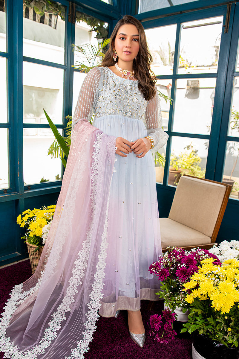 Fatima Khan | Best Sellers 24 | PRISM BLUE by Fatima Khan - Designer Dress - Type: Luxury - Available at Libayah - 100% Original