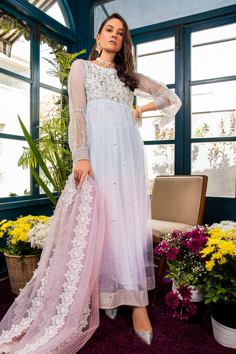 Fatima Khan | Best Sellers 24 | PRISM BLUE by Fatima Khan - Designer Dress - Type: Luxury - Available at Libayah - 100% Original