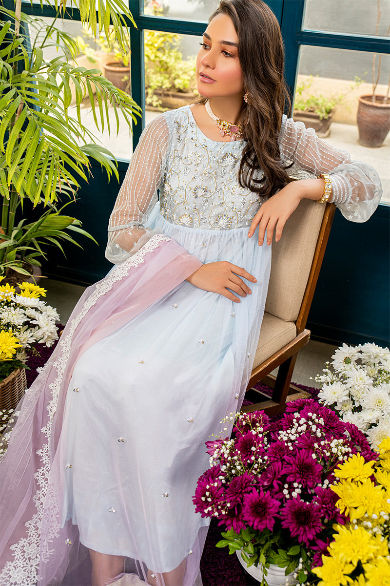 Fatima Khan | Best Sellers 24 | PRISM BLUE by Fatima Khan - Designer Dress - Type: Luxury - Available at Libayah - 100% Original