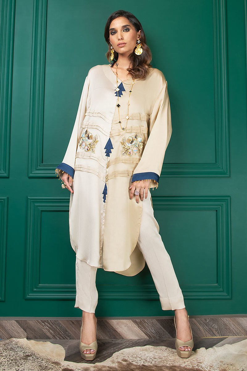 Wardha Saleem | Luxury Pret Fusion Wear | WS22-033 by Wardha Saleem - Designer Dress - Type: Ladies Clothes - Available at Libayah - 100% Original