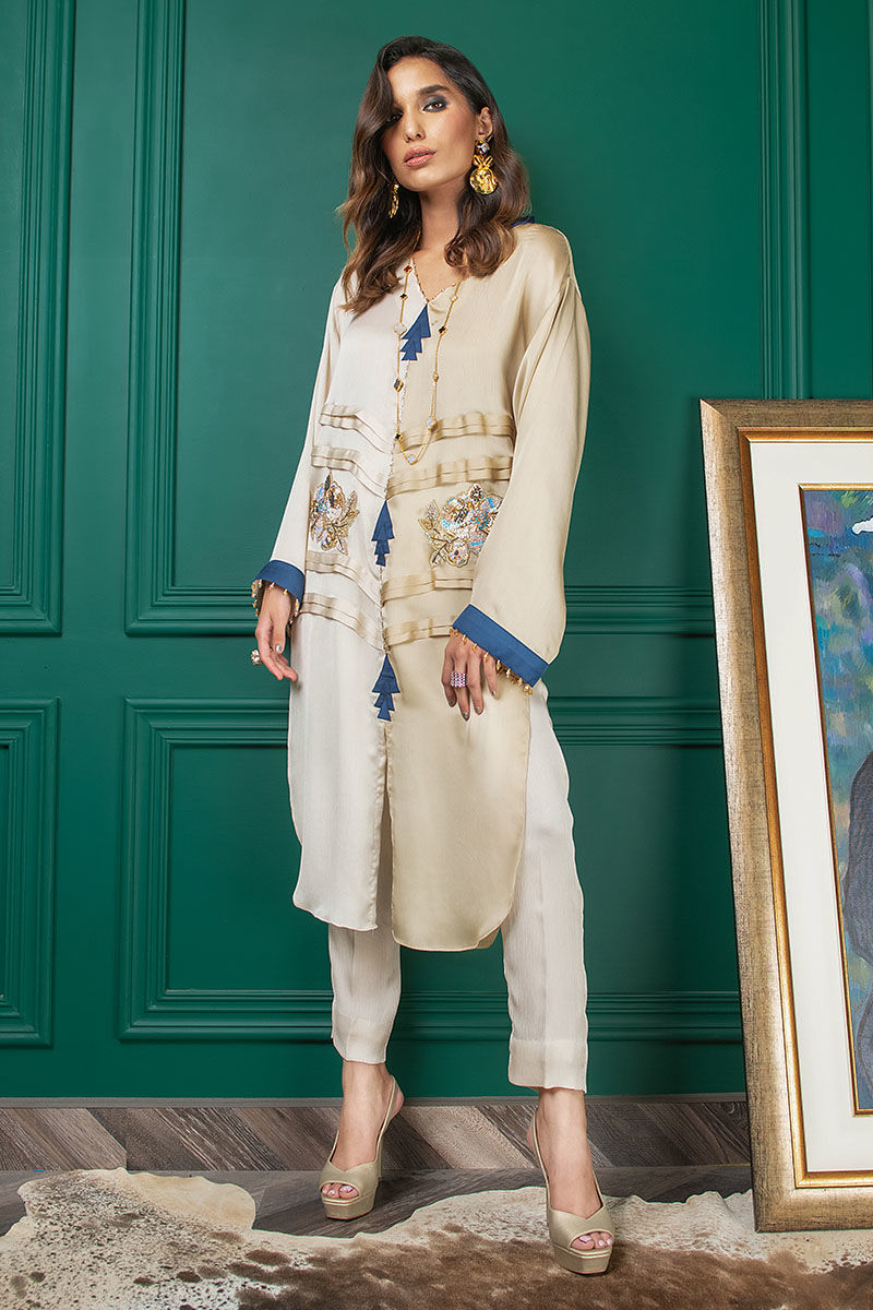 Wardha Saleem | Luxury Pret Fusion Wear | WS22-033 by Wardha Saleem - Designer Dress - Type: Ladies Clothes - Available at Libayah - 100% Original