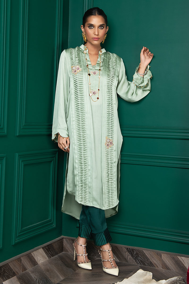 Wardha Saleem | Luxury Pret Fusion Wear | WS22-028 by Wardha Saleem - Designer Dress - Type: Ladies Clothes - Available at Libayah - 100% Original