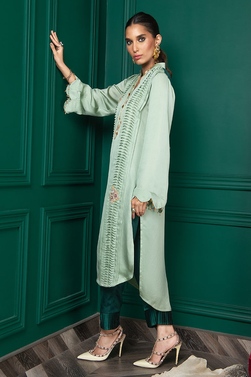 Wardha Saleem | Luxury Pret Fusion Wear | WS22-028 by Wardha Saleem - Designer Dress - Type: Ladies Clothes - Available at Libayah - 100% Original