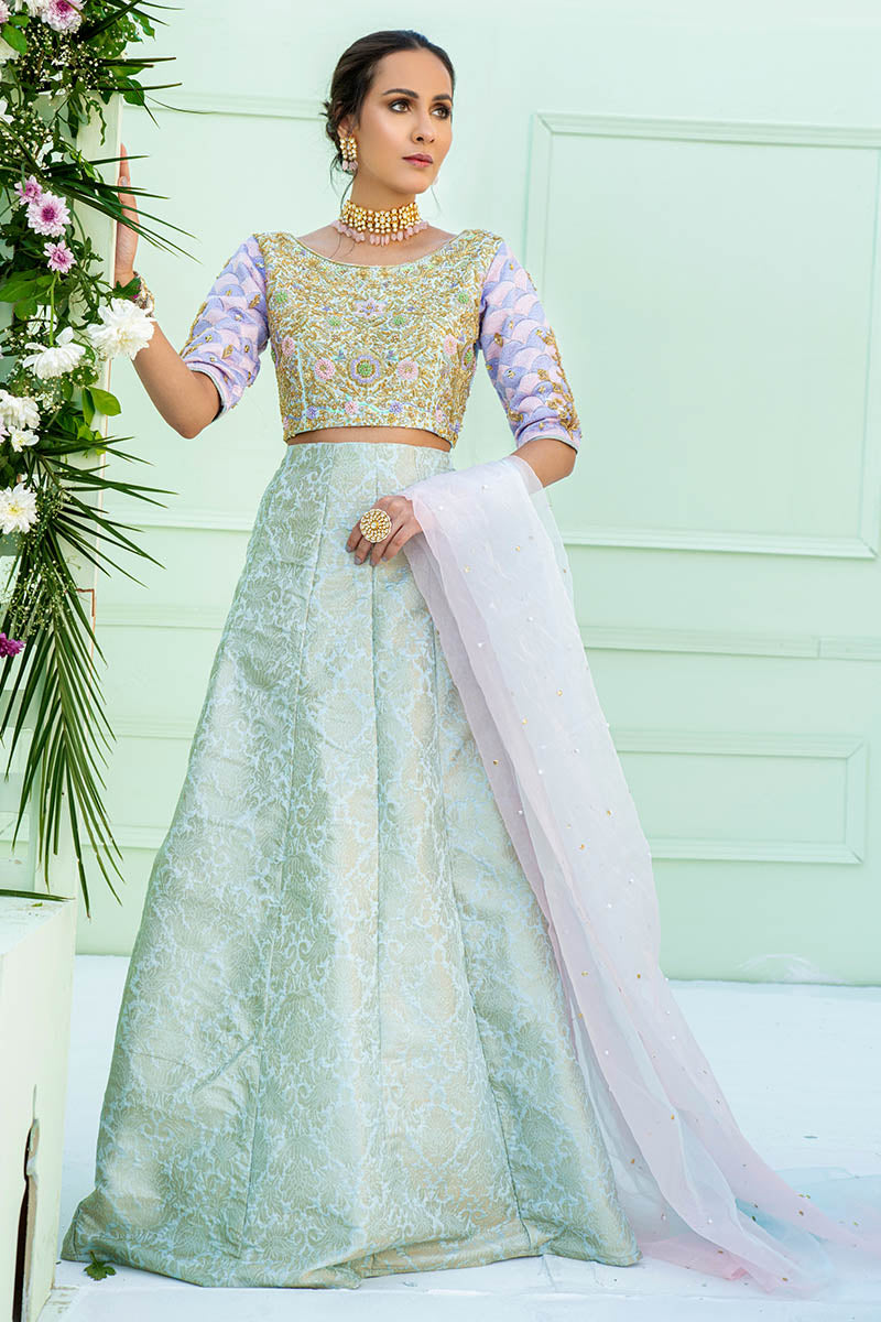 Fatima Khan | Luxury Pret 24 | ARFA (BLUE CHOLI) by Fatima Khan - Designer Dress - Type: Luxury - Available at Libayah - 100% Original