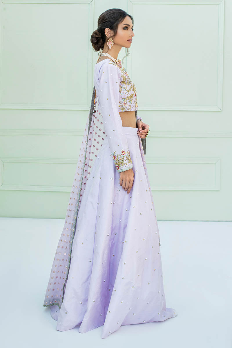 Fatima Khan | Luxury Pret 24 | MIRAAL (LILAC CHOLI) by Fatima Khan - Designer Dress - Type: Luxury - Available at Libayah - 100% Original