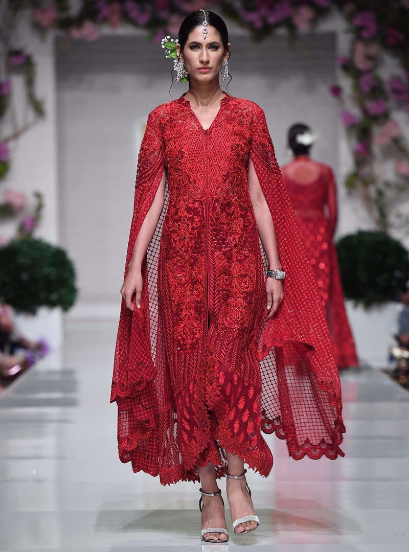 Zainab Chottani | Semi Formals | AUBURN PATINA by Zainab Chottani - Designer Dress - Type: Ladies Clothes - Available at Libayah - 100% Original