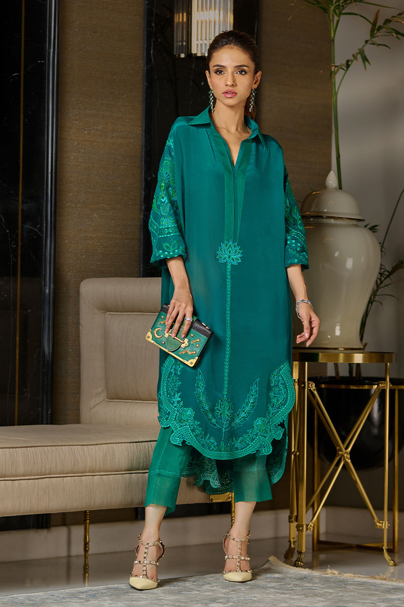Wardha Saleem | Luxury Pret Traditional Wear | EMERALD by Wardha Saleem - Designer Dress - Type: Ladies Clothes - Available at Libayah - 100% Original