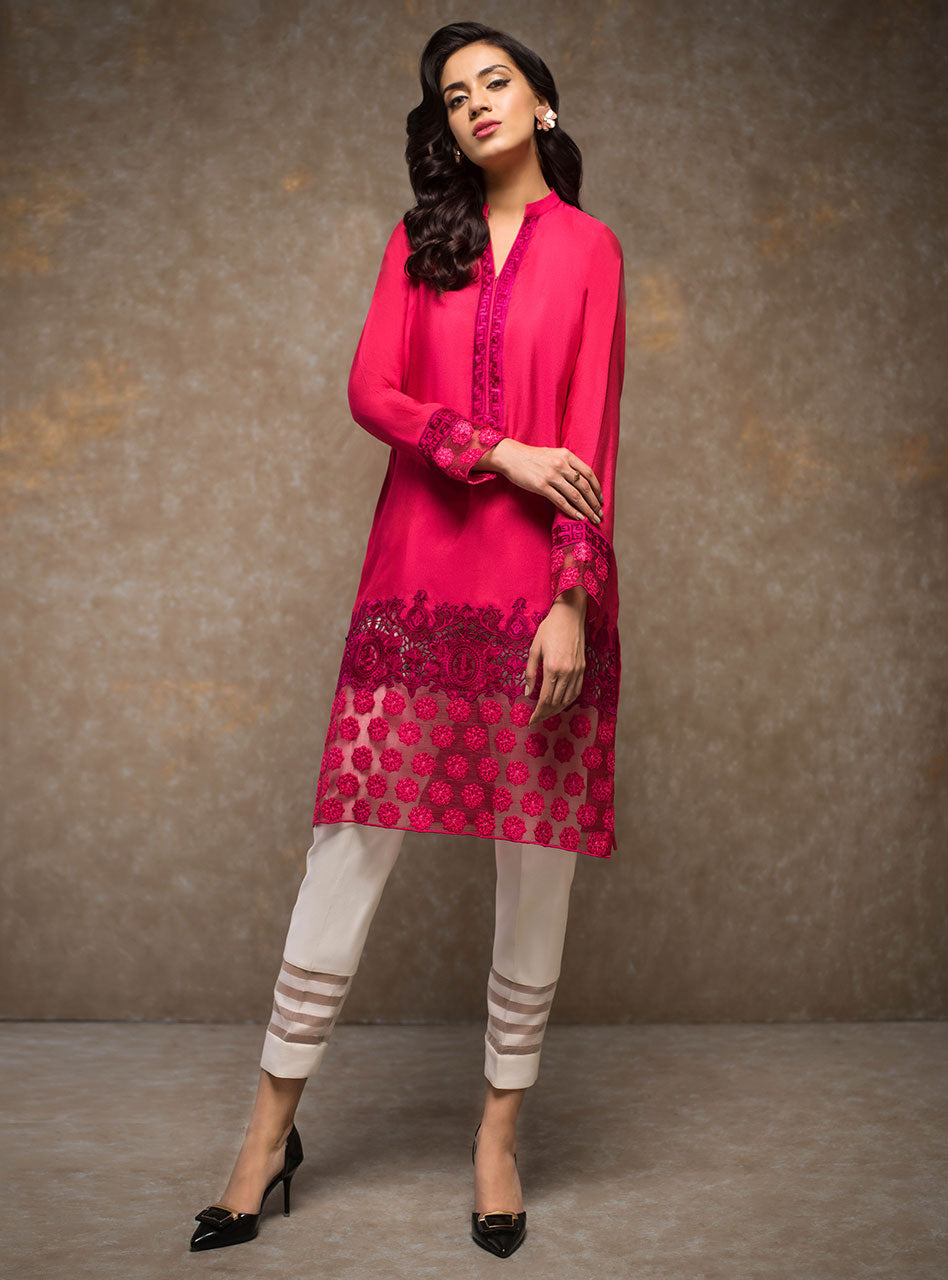 Zainab Chottani | Casual Pret | FUSCHIA FANTASY by Zainab Chottani - Designer Dress - Type: Casuals - Available at Libayah - 100% Original