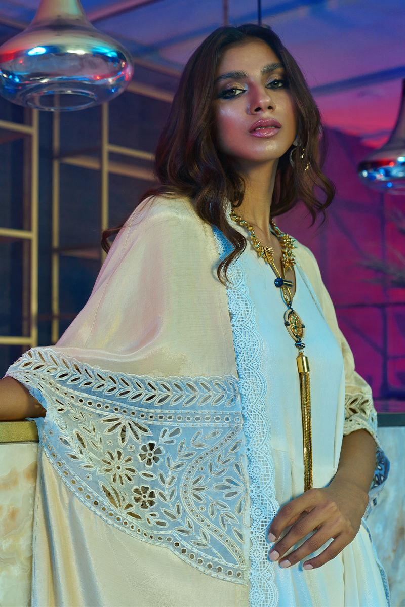 Wardha Saleem | Luxury Pret Fusion Wear | EMPRESS DRAPE by Wardha Saleem - Designer Dress - Type: Ladies Clothes - Available at Libayah - 100% Original