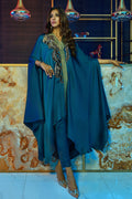 Wardha Saleem | Luxury Pret Fusion Wear | MIDNIGHT FORMAL DRAPE by Wardha Saleem - Designer Dress - Type: Ladies Clothes - Available at Libayah - 100% Original