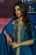 Wardha Saleem | Luxury Pret Fusion Wear | MIDNIGHT FORMAL DRAPE by Wardha Saleem - Designer Dress - Type: Ladies Clothes - Available at Libayah - 100% Original