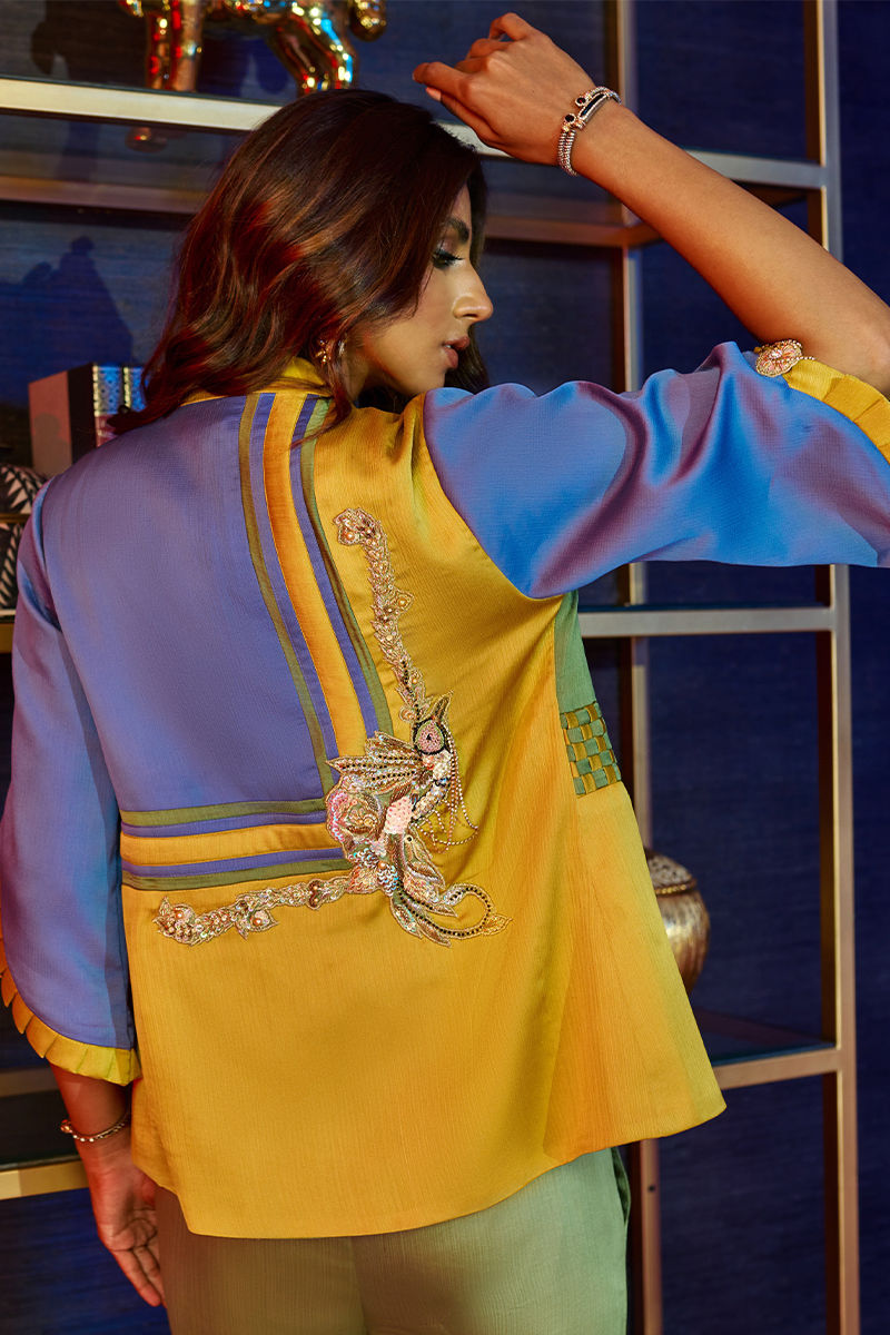 Wardha Saleem | Luxury Pret Fusion Wear | HUMMING BIRD JUMPSUIT by Wardha Saleem - Designer Dress - Type: Ladies Clothes - Available at Libayah - 100% Original