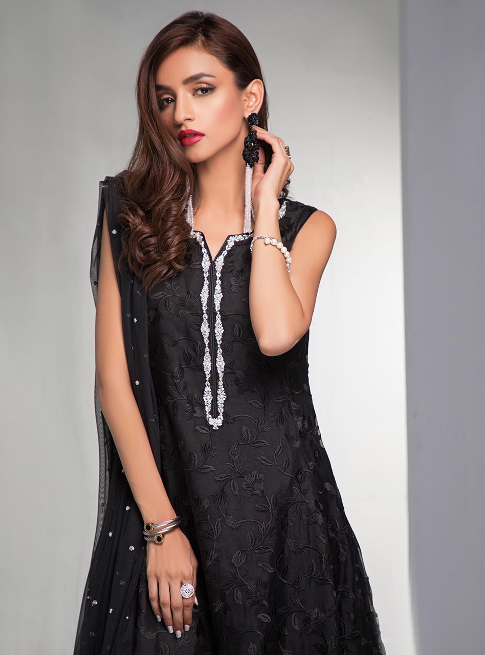 Zainab Chottani | Luxury Pret | BLACK DOVE by Zainab Chottani - Designer Dress - Type: Ladies Clothes - Available at Libayah - 100% Original