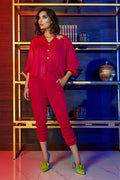Wardha Saleem | Luxury Pret Fusion Wear | GOSSIP GIRL HOT PINK CO-ORD SET by Wardha Saleem - Designer Dress - Type: Ladies Clothes - Available at Libayah - 100% Original