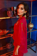 Wardha Saleem | Luxury Pret Fusion Wear | GOSSIP GIRL HOT PINK CO-ORD SET by Wardha Saleem - Designer Dress - Type: Ladies Clothes - Available at Libayah - 100% Original