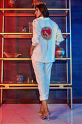 Wardha Saleem | Luxury Pret Fusion Wear | GOSSIP GIRL WHITE CO-ORD SET by Wardha Saleem - Designer Dress - Type: Ladies Clothes - Available at Libayah - 100% Original