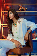 Wardha Saleem | Luxury Pret Fusion Wear | GOSSIP GIRL WHITE CO-ORD SET by Wardha Saleem - Designer Dress - Type: Ladies Clothes - Available at Libayah - 100% Original