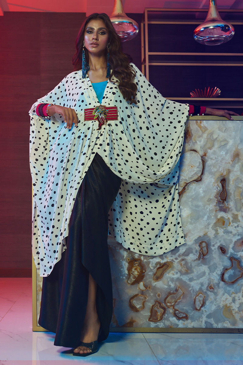 Wardha Saleem | Luxury Pret Fusion Wear | HOT SPOT 3PC FORMAL DRAPE by Wardha Saleem - Designer Dress - Type: Ladies Clothes - Available at Libayah - 100% Original