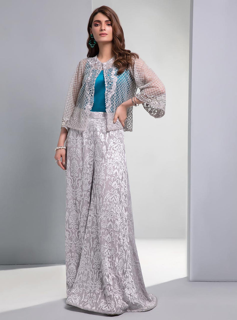 Zainab Chottani | Semi Formals | VIVA LA BLEU by Zainab Chottani - Designer Dress - Type: Ladies Clothes - Available at Libayah - 100% Original