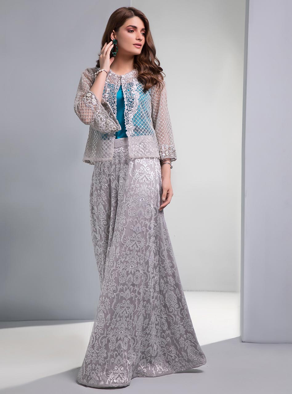 Zainab Chottani | Semi Formals | VIVA LA BLEU by Zainab Chottani - Designer Dress - Type: Ladies Clothes - Available at Libayah - 100% Original