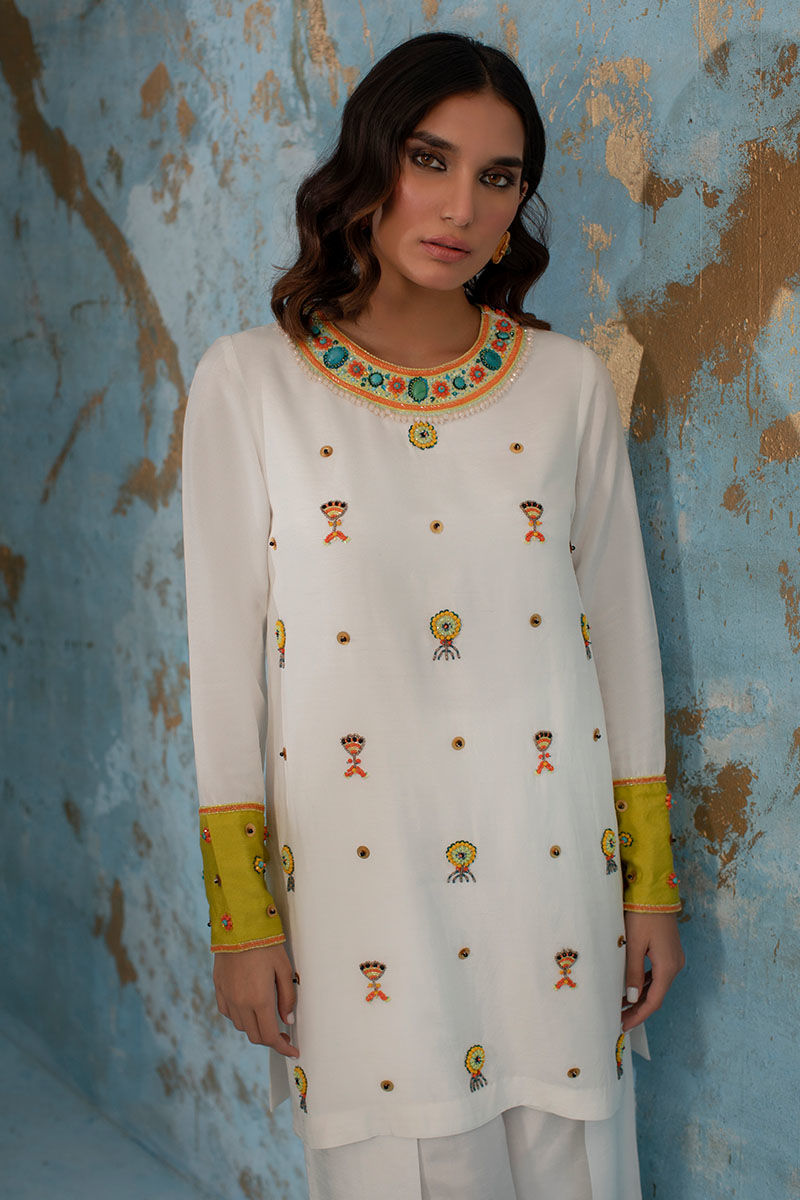 Wardha Saleem | Luxury Pret Fusion Wear | CALL ME NEON by Wardha Saleem - Designer Dress - Type: Ladies Clothes - Available at Libayah - 100% Original