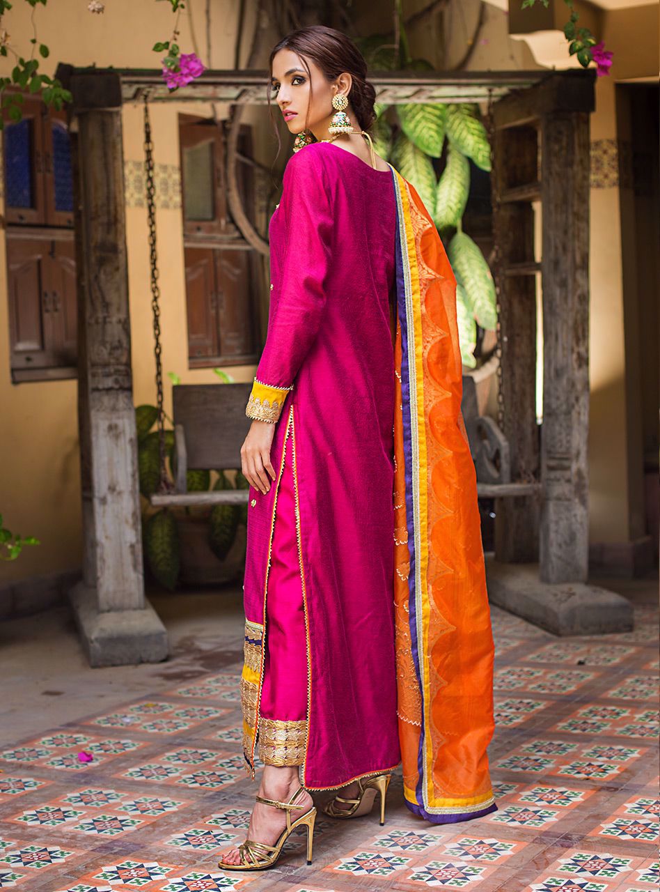 Zainab Chottani | Luxury Pret | HOT PINK RUSH by Zainab Chottani - Designer Dress - Type: Ladies Clothes - Available at Libayah - 100% Original