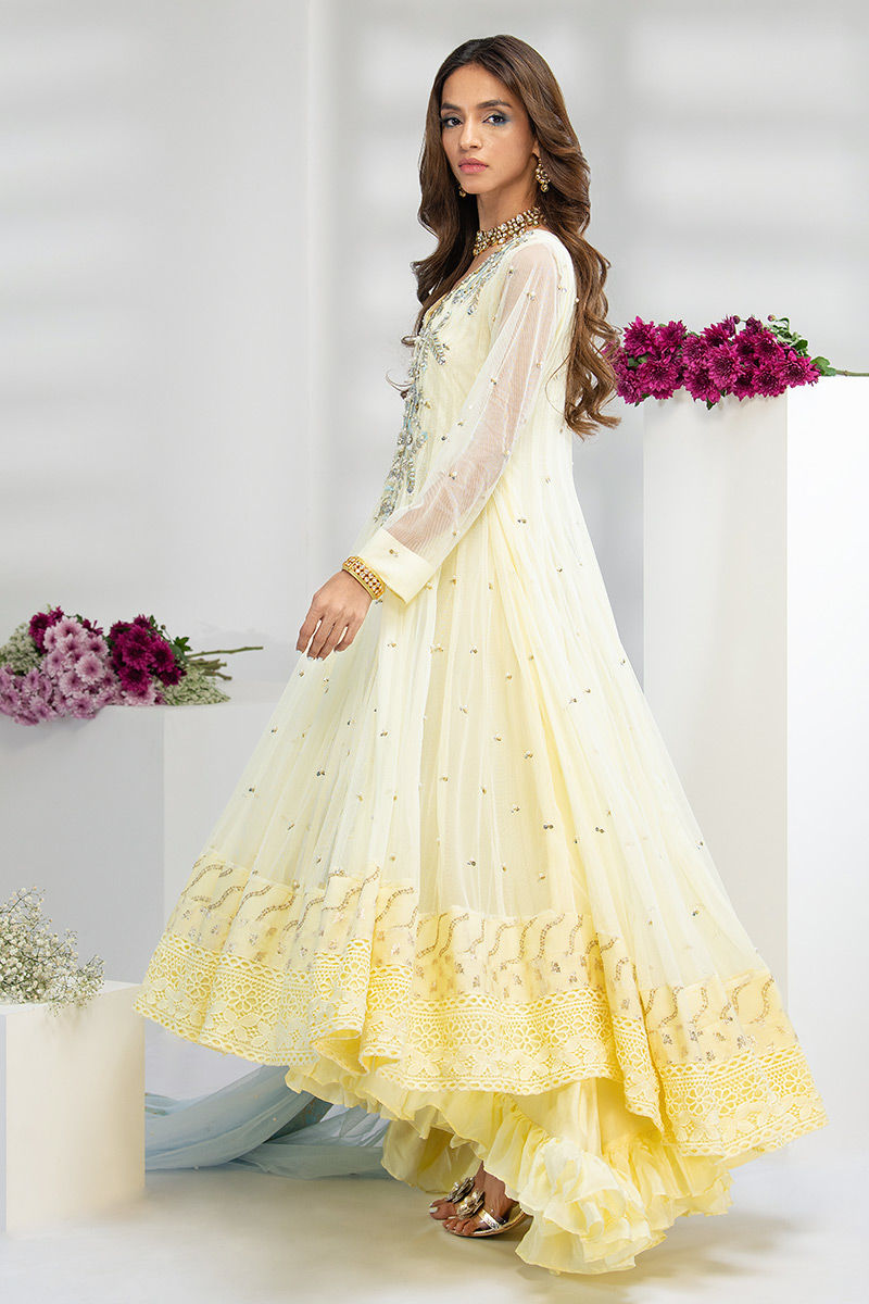 Fatima Khan | Luxury Pret 24 | MAJESTIC LIME by Fatima Khan - Designer Dress - Type: Luxury - Available at Libayah - 100% Original