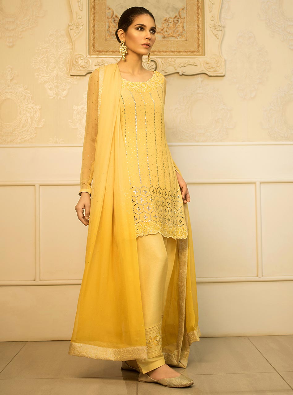 Zainab Chottani | Semi Formals | AMBER OPAL by Zainab Chottani - Designer Dress - Type: Ladies Clothes - Available at Libayah - 100% Original