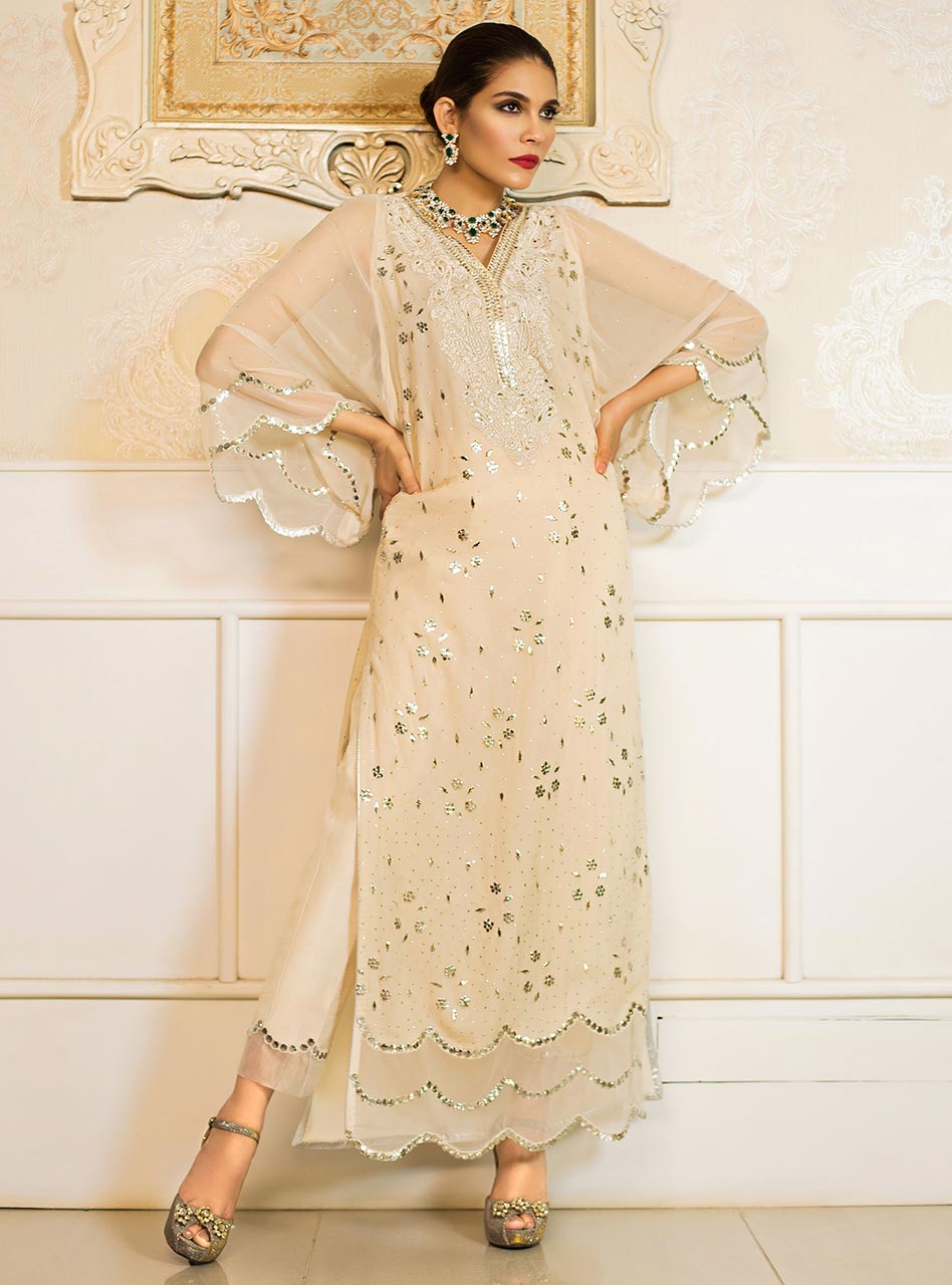 Zainab Chottani | Semi Formals | CRYSTAL DAISY by Zainab Chottani - Designer Dress - Type: Ladies Clothes - Available at Libayah - 100% Original