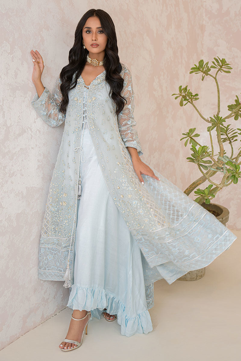 Fatima Khan | Best Sellers 24 | PERSIAN BLUE KALIDAAR by Fatima Khan - Designer Dress - Type: Luxury - Available at Libayah - 100% Original