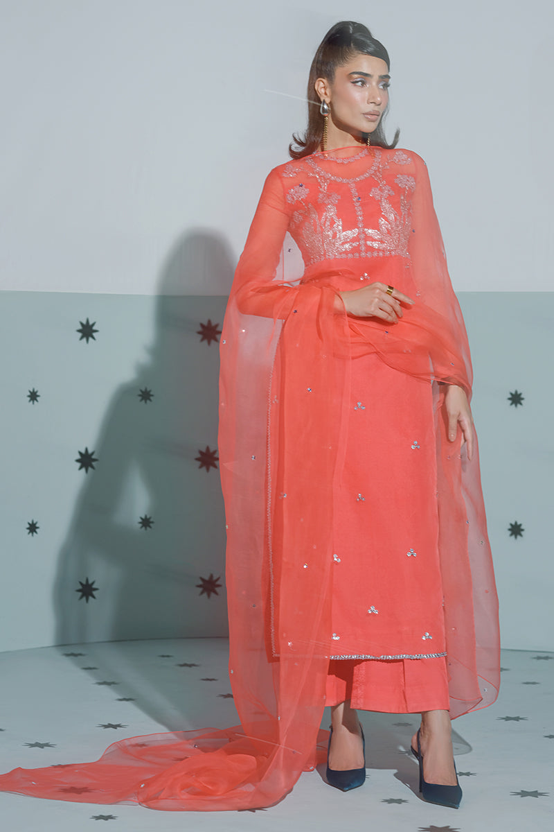 Huate Form | Luxury Pret | Disco Flame by Haute Form - Designer Dress - Type: Ladies Clothes - Available at Libayah - 100% Original