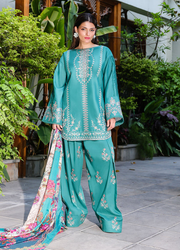 Sahane | Lovent Embroidered Pret 25 | ME23009 Verdelia by Sahane - Designer Dress - Type: Ladies Clothes - Available at Libayah - 100% Original
