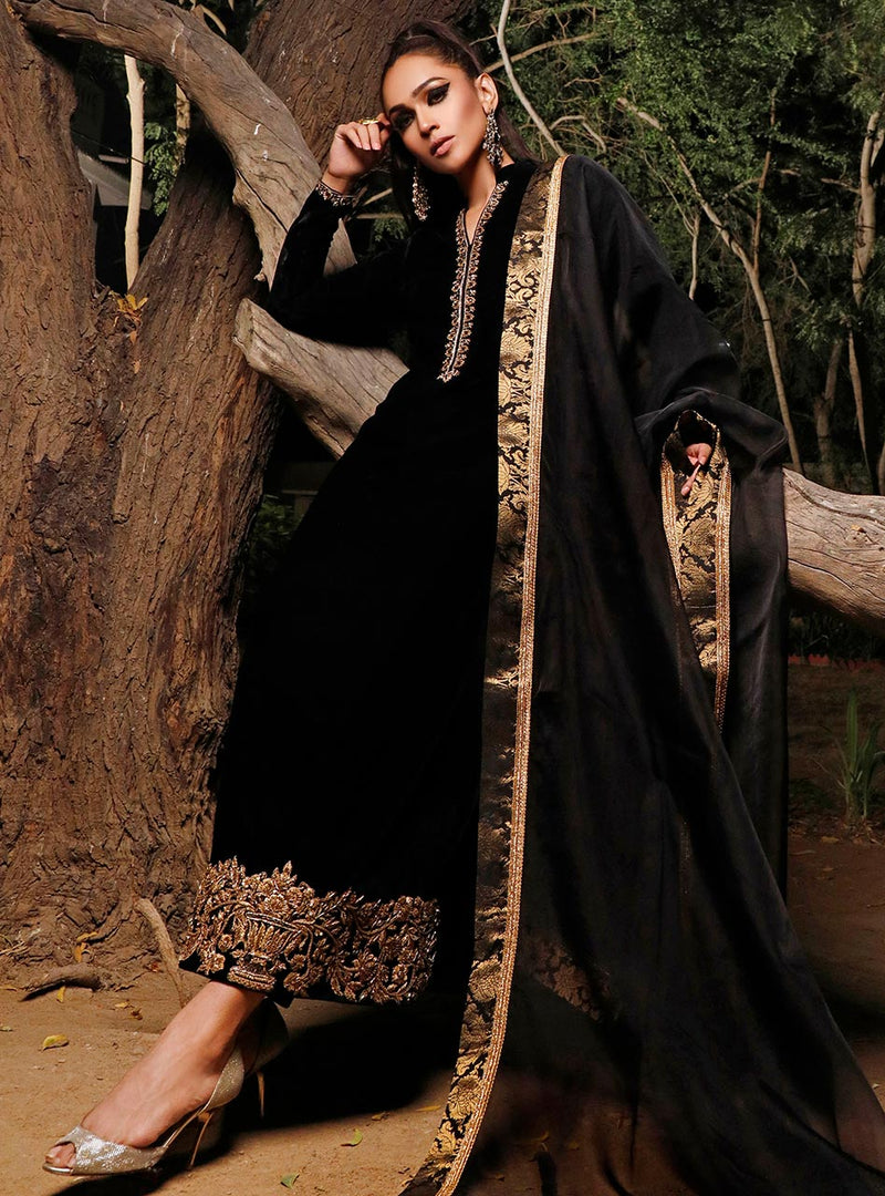 Zainab Chottani | Semi Formals | MYSTERIOUS SHADOW by Zainab Chottani - Designer Dress - Type: Ladies Clothes - Available at Libayah - 100% Original