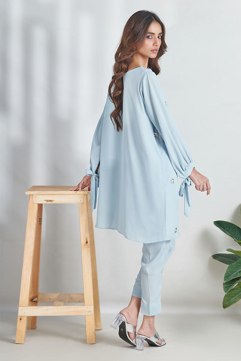 Fatima Khan | Best Sellers 24 | MOON-SOON BLUE by Fatima Khan - Designer Dress - Type: Luxury - Available at Libayah - 100% Original