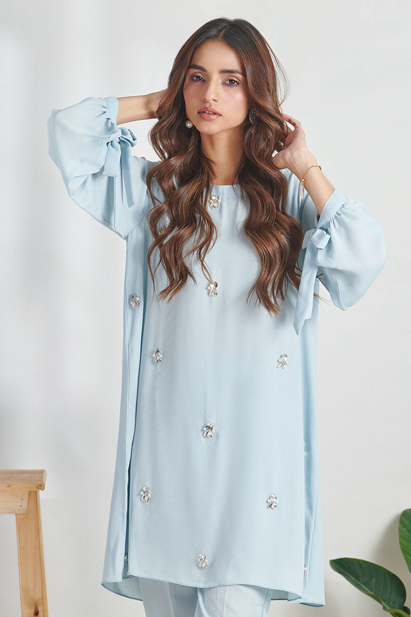 Fatima Khan | Best Sellers 24 | MOON-SOON BLUE by Fatima Khan - Designer Dress - Type: Luxury - Available at Libayah - 100% Original
