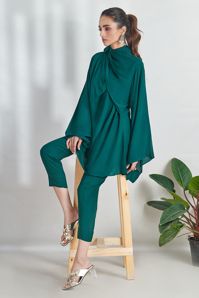 Fatima Khan | Best Sellers 24 | PAPARAZZI GREEN by Fatima Khan - Designer Dress - Type: Luxury - Available at Libayah - 100% Original