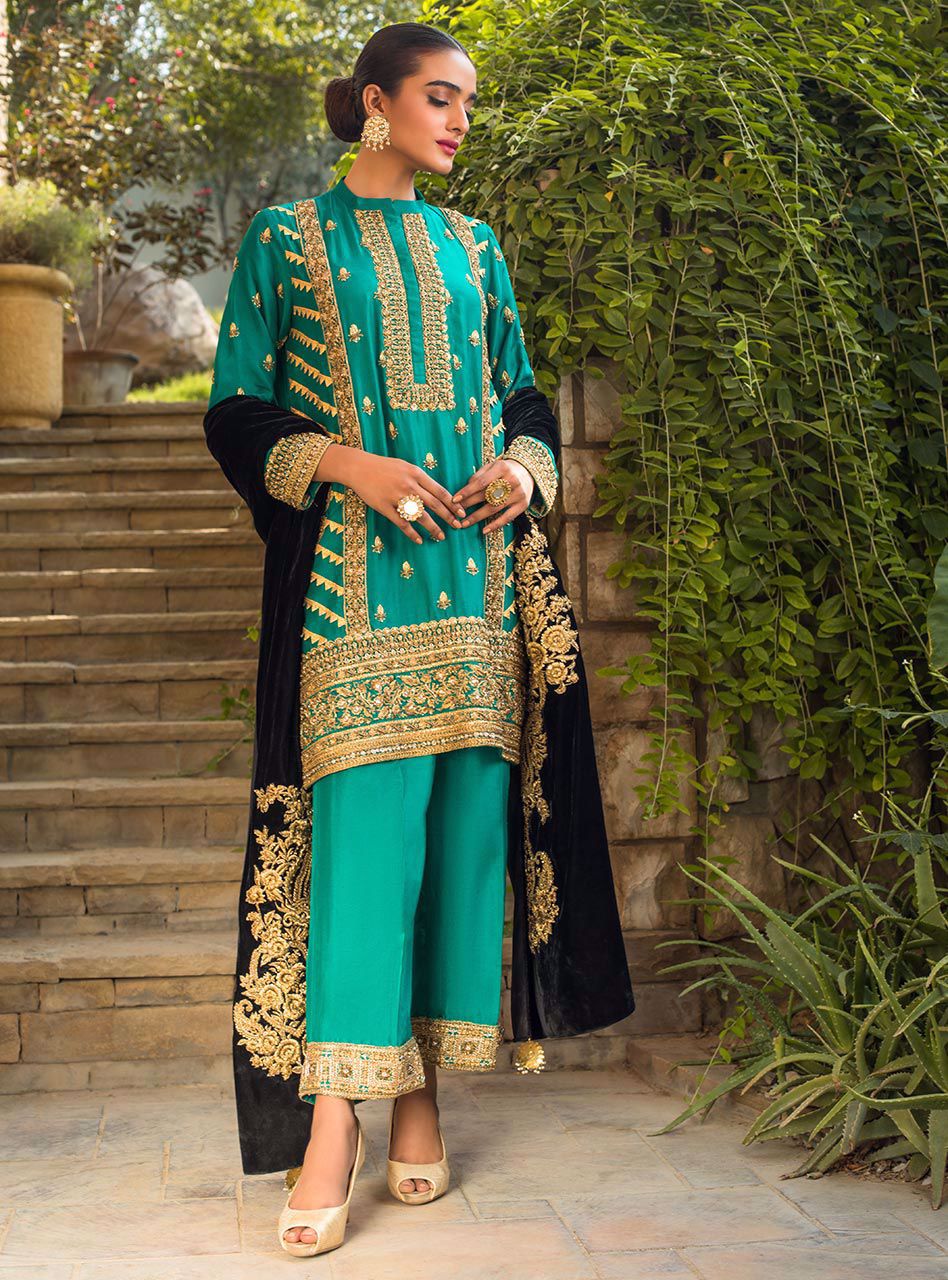 Zainab Chottani | Semi Formals | ANDALEEB by Zainab Chottani - Designer Dress - Type: Ladies Clothes - Available at Libayah - 100% Original
