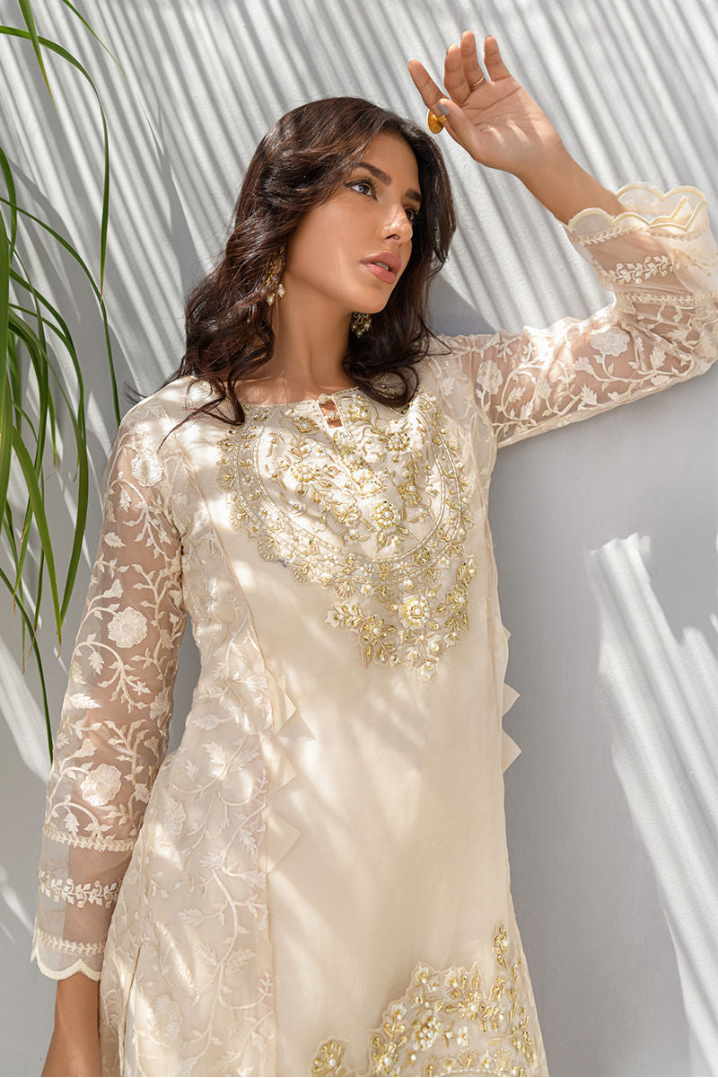 Fatima Khan | Luxury Pret 24 | CREAM SORBET by Fatima Khan - Designer Dress - Type: Luxury - Available at Libayah - 100% Original