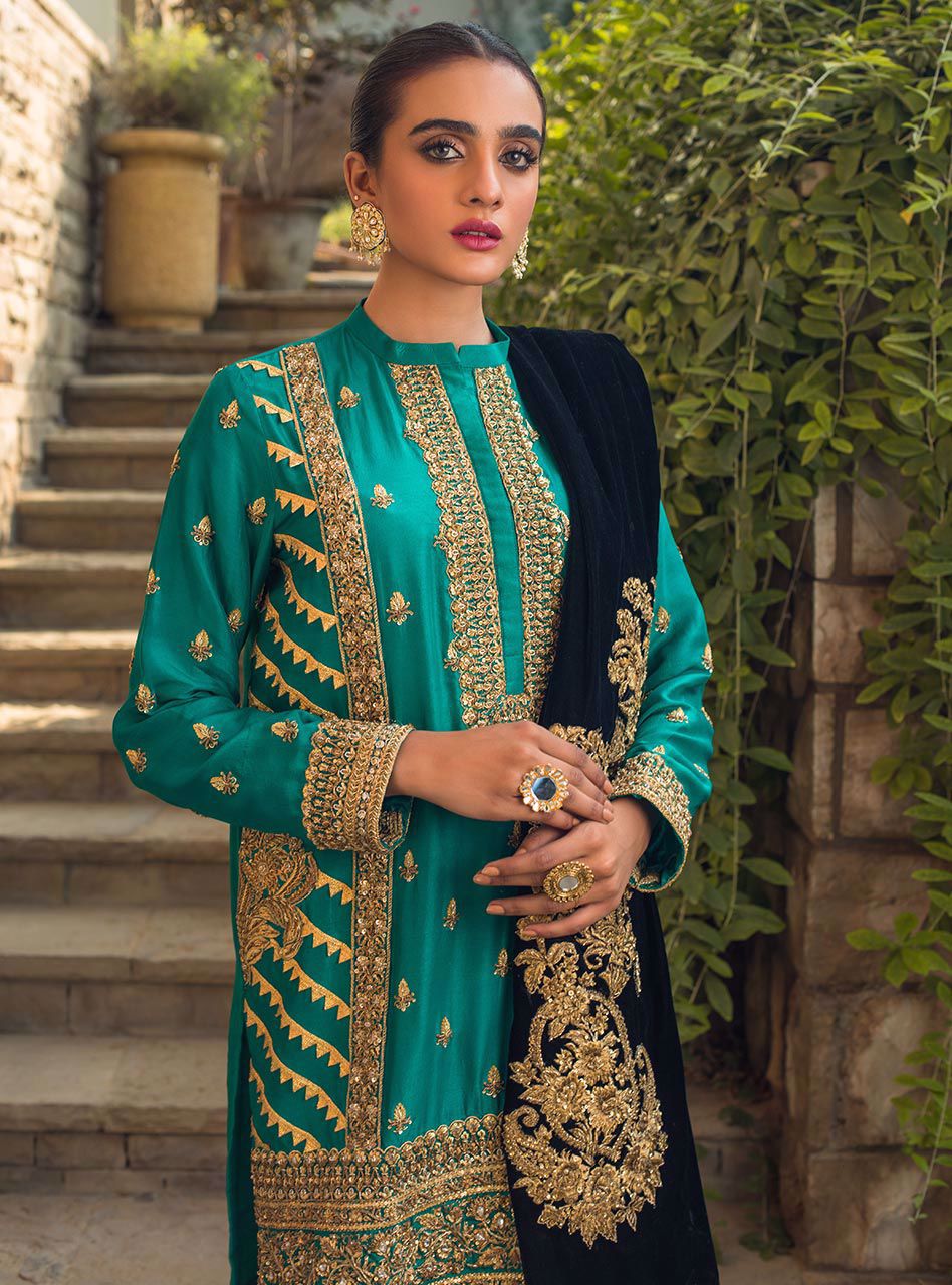 Zainab Chottani | Semi Formals | ANDALEEB by Zainab Chottani - Designer Dress - Type: Ladies Clothes - Available at Libayah - 100% Original
