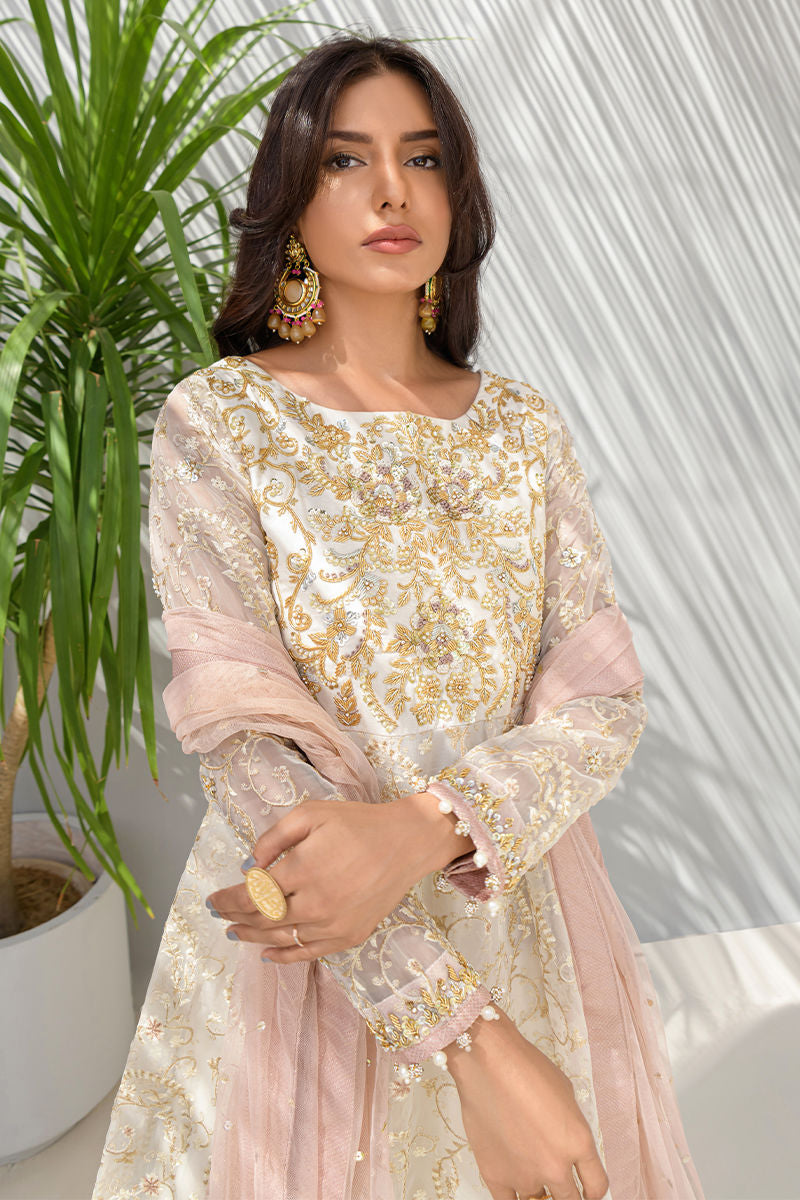 Fatima Khan | Luxury Pret 24 | OFF-WHITE ELEGANCE by Fatima Khan - Designer Dress - Type: Luxury - Available at Libayah - 100% Original