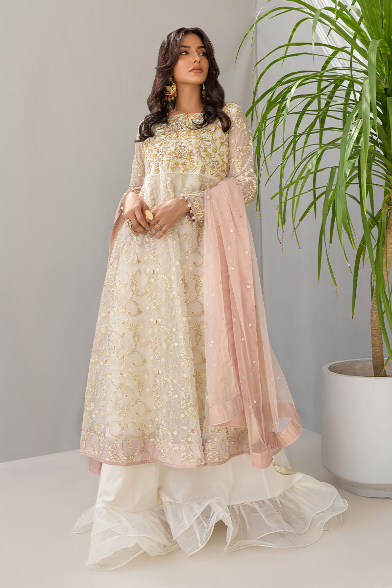 Fatima Khan | Luxury Pret 24 | OFF-WHITE ELEGANCE by Fatima Khan - Designer Dress - Type: Luxury - Available at Libayah - 100% Original