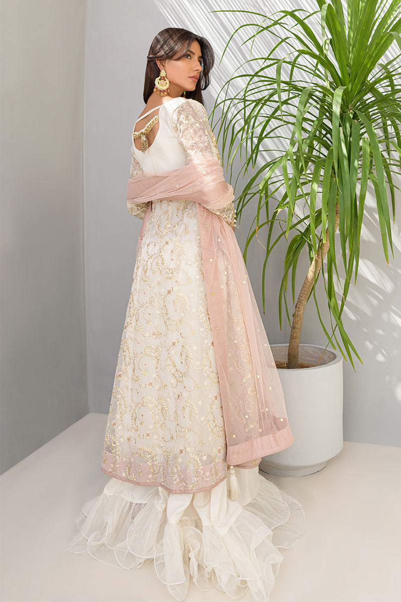 Fatima Khan | Luxury Pret 24 | OFF-WHITE ELEGANCE by Fatima Khan - Designer Dress - Type: Luxury - Available at Libayah - 100% Original