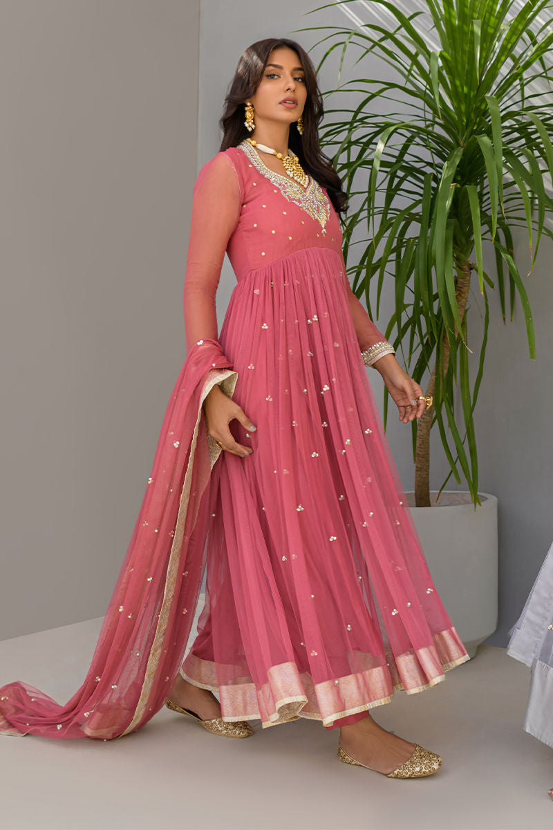 Fatima Khan | Luxury Pret 24 | ROSETTE GOLD by Fatima Khan - Designer Dress - Type: Luxury - Available at Libayah - 100% Original