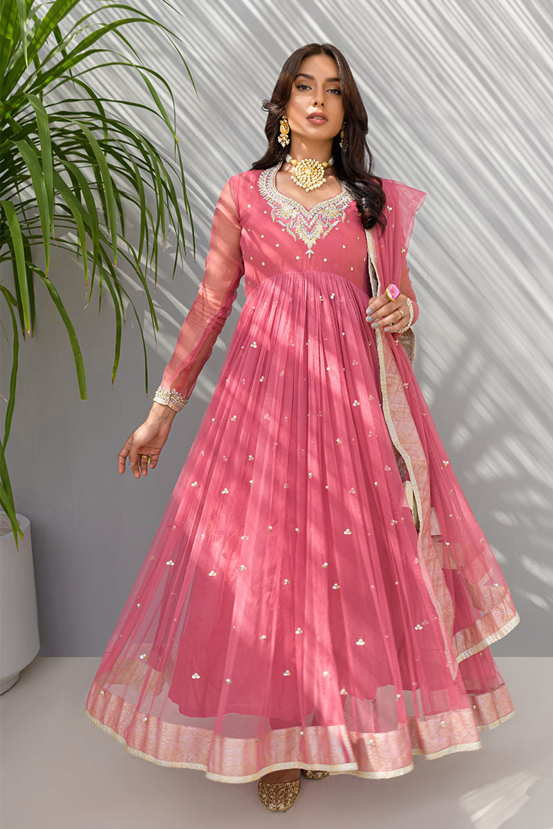 Fatima Khan | Luxury Pret 24 | ROSETTE GOLD by Fatima Khan - Designer Dress - Type: Luxury - Available at Libayah - 100% Original