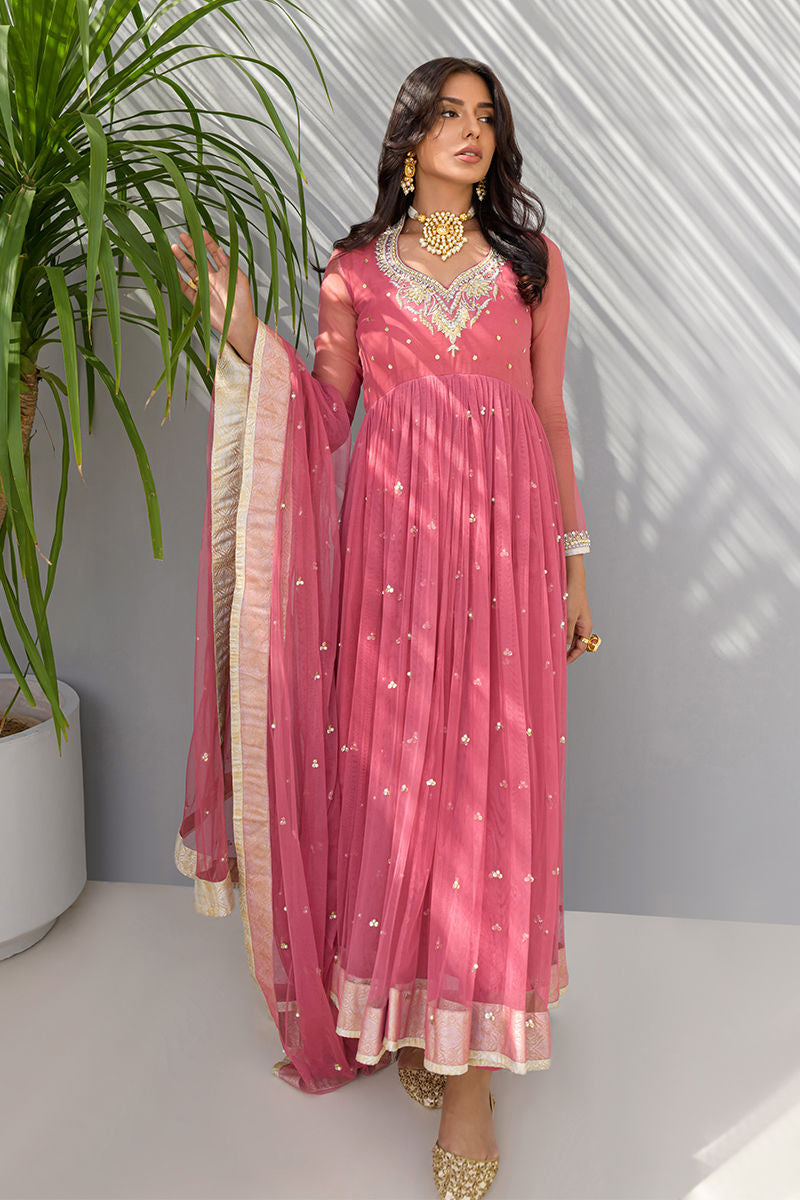 Fatima Khan | Luxury Pret 24 | ROSETTE GOLD by Fatima Khan - Designer Dress - Type: Luxury - Available at Libayah - 100% Original