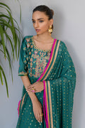 Fatima Khan | Luxury Pret 24 | JADE GREEN GOLD by Fatima Khan - Designer Dress - Type: Luxury - Available at Libayah - 100% Original